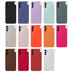 Case silicone Liquid Skin Effect Samsung Galaxy A34 5G available in 14 colors