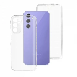 Case double Samsung Galaxy A24-5G silicone transparent Front and Rear