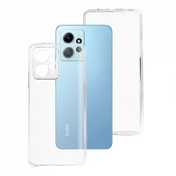 Case double Xiaomi Redmi Note 12 4G silicone transparent Front and Rear