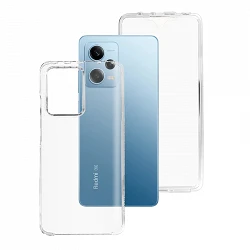 Case double Xiaomi Redmi Note 12 Pro 5G silicone transparent Front and Rear