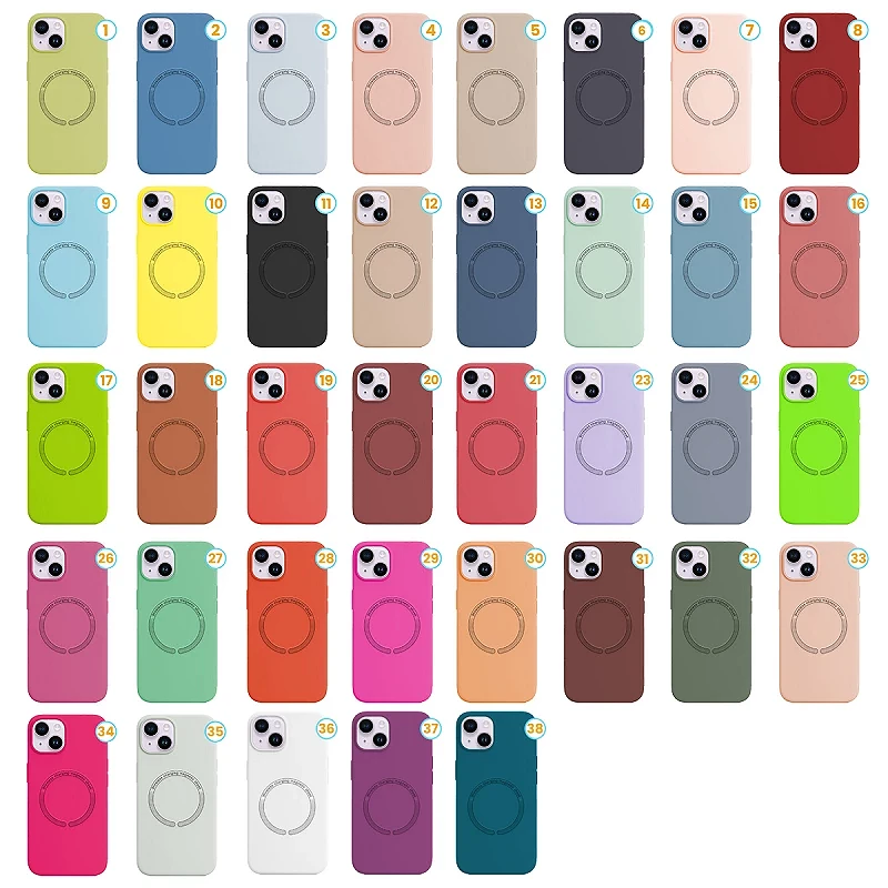 Funda iPhone 15 silicona multicolor