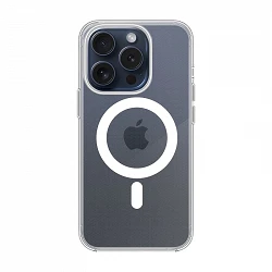 Coque transparente premium avec MagSafe pour iPhone 15 Pro