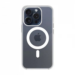 Coque transparente premium avec MagSafe pour iPhone 15 Pro Max
