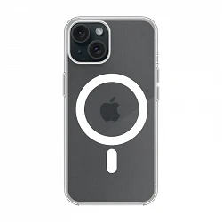 Coque transparente premium avec MagSafe pour iPhone 15 Plus