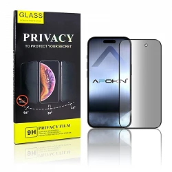Tempered glass Privacidad iPhone 15 Screen Protector 5D curved