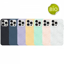 Coque Silicone Écologique Biodégradable iPhone 15 Pro 6 Couleurs