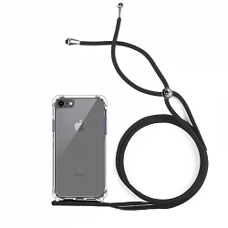 Coque Gel Antichoc Transparente avec Cordon - Iphone 7 / 8 / SE 2020