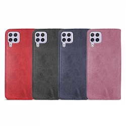 Case Lid with card holder Samsung Galaxy A22 4G Leatherette - 4 colors