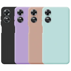 Case silicone soft Oppo A17 4G - 7 colors