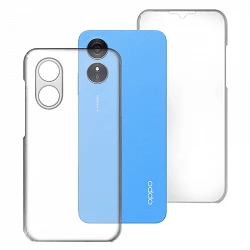 Case double Oppo A17 4G / A17K silicone transparent Front and Rear