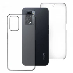 Case double Oppo A77 5G / A77S 4G / A57 silicone transparent Front and Rear