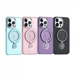 Case iPhone 14 Pro Max with soporte 360 Smoke Mate 4-colors
