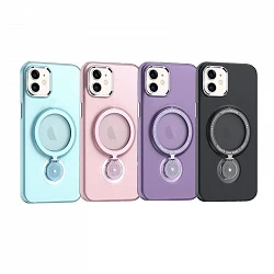 Coque iPhone 12 avec support 360 Smoke Matte 4-Colors