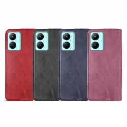 Case Lid with card holder Realme C33/C35 Leatherette - 4 colors