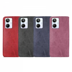 Case Lid with card holder Realme 10 Leatherette - 4 colors