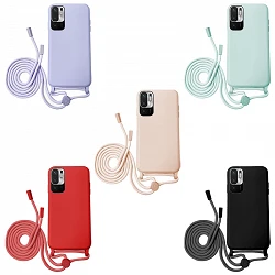 Funda suave con Cordón Xiaomi Redmi 12 5-Colores