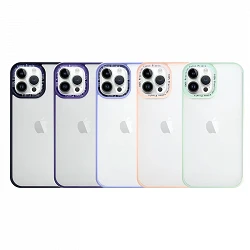 Coque en silicone mat fumé iPhone 14 Pro Max 5 couleurs