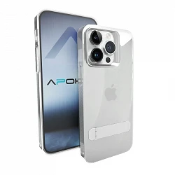 Coque ABR transparente avec support pour iPhone 13 Pro