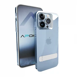 Coque ABR transparente avec support pour iPhone 13 Pro Max