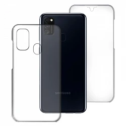 Case double Samsung Galaxy M21 / M30S silicone transparent Front and Rear