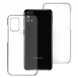 Case double Samsung Galaxy M31 silicone transparent Front and Rear