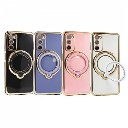 Case silicone With Chrome Folding Supportpara Samsung Galaxy S20 FE - colors