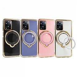 Case silicone With Chrome Folding Supportpara Oppo A57/A57S/A77 - 4 colors