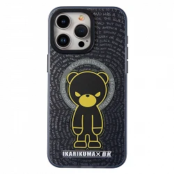 Mikalen Case Premium Oso Negro y Amarillo para iPhone 3 models