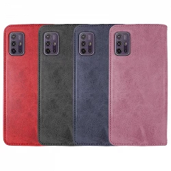 Case Lid with card holder Moto G10/G20/G30 Leatherette - 4 colors