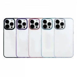 Coque Acrylique Transparente pour iPhone 14 Pro 5 Couleurs