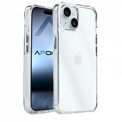 Case silicone iPhone 15 transparent 3.3MM Extra Thickness