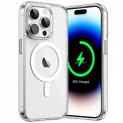 Case transparent 3.3mm MagSafe para iPhone 15 Plus