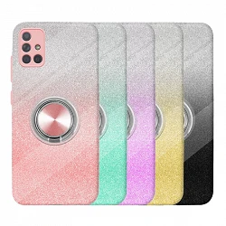 Case silicone Brillante Samsung Galaxy A52 with Magnet and Ring Holder 360 5 colors