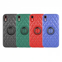 Coque Chamel iPhone XR Magnet avec support Smoked Skin 4 Couleurs
