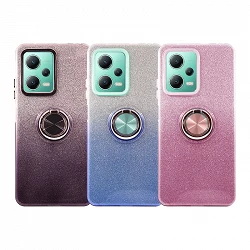 Case silicone Brillante Xiaomi Redmi Note 12 5G with Magnet and Ring Holder 360 5 colors