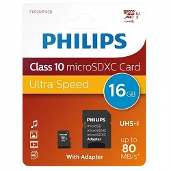 Carte micro SD Philips 16 Go Classe 10