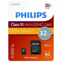 Carte microSD Philips 32 Go Classe 10