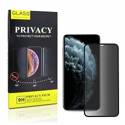 Cristal templado Privacidad iPhone 11 Pro Max / Xs Max Protector de Pantalla 5D Curvo
