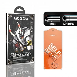 MOXOM Protecteur d'écran en verre trempé 3D iPhone 6 / 6S / 7 / 8 avec bord incurvé Couleur Blanc