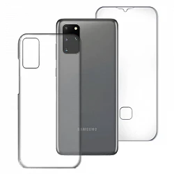 Coque double transparente en silicone pour Samsung Galaxy S20 à l'avant et à l'arrière