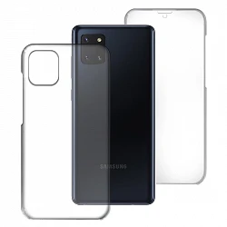 Coque Double Samsung Galaxy A81 / Note 10 Lite Silicone Transparente Avant et Arrière