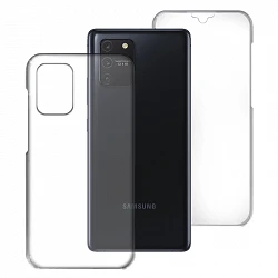 Coque Double Samsung Galaxy A91 / S10 Lite Silicone Transparente Avant et Arrière