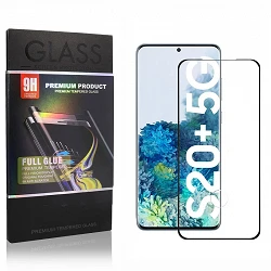 Protecteur d'écran en verre trempé incurvé Full Glue pour Samsung Galaxy S20 Plus