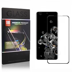 Protecteur d'écran en verre trempé incurvé Full Glue pour Samsung Galaxy S20 Ultra