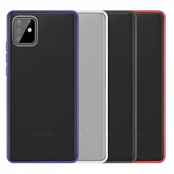 Coque en gel fumé Samsung Galaxy A81/Note 10 Lite avec bordure colorée