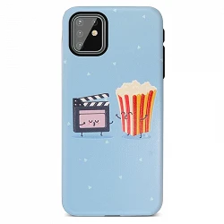 Coque en gel double couche pour Samsung Galaxy A81/Note 10 Lite - Cinéma et pop-corn