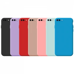 Funda Silicona Suave Iphone 7/8 Plus - 7 Colores