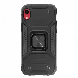Coque Armor-Case iPhone XR Antichoc avec Aimant et Porte-Anneau 360º