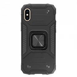 Coque Armor-Case iPhone Xs Max Antichoc avec Aimant et Porte-Anneau 360º