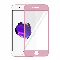 Protecteur d'écran en verre trempé iPhone 7 Rose
